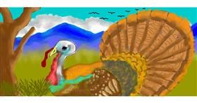 Drawing of Turkey by Debidolittle