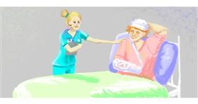 Drawing of Nurse by Женя