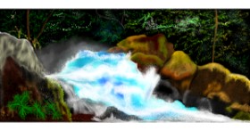 Drawing of River by Çhåching
