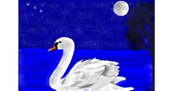 Drawing of Swan by Klau🌻 - Drawize Gallery!