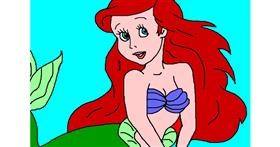 Drawing of Mermaid by InessA