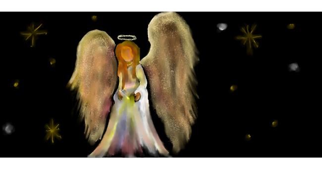 Engel-Zeichnung von Kim