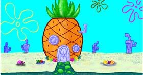 Drawing of Pineapple by InessA