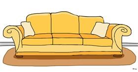 Drawing of Couch by Skipper