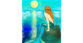 Drawing of Mermaid by Didine
