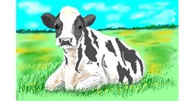 Drawing of Cow by GJP