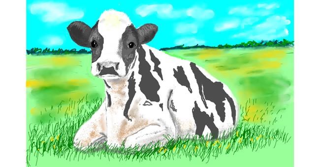 Drawing of Cow by GJP