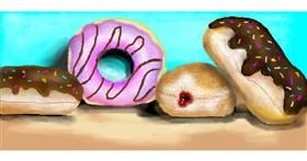 Drawing of Donut by Debidolittle