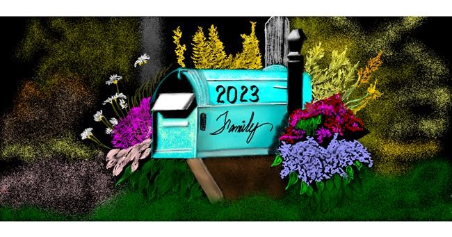 Drawing of Mailbox by Chaching