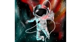 Drawing of Astronaut by Abeer-Irza