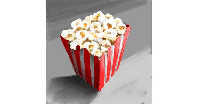 Drawing of Popcorn by Andromeda