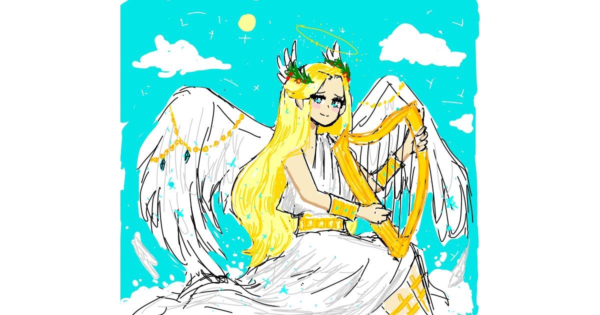 Drawing of Angel by Nixmo