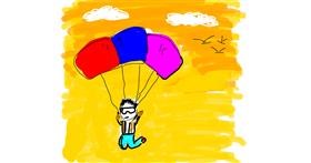 Drawing of Parachute by Lsk