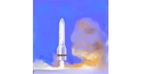 Drawing of Rocket by Ja