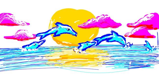 Drawing of Dolphin by boolaboo
