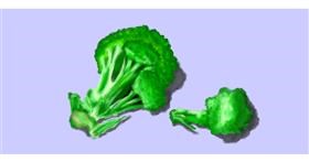 Drawing of Broccoli by archeo