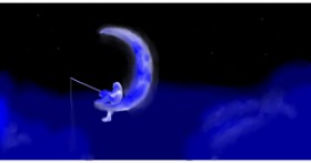 Drawing of Moon by leonardo de vinci