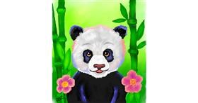 Drawing of Bamboo by GreyhoundMama