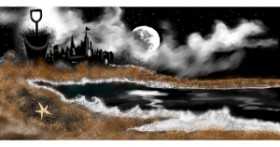 Drawing of Sand castle by Çhåching