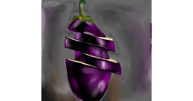 Drawing of Eggplant by Rose rocket