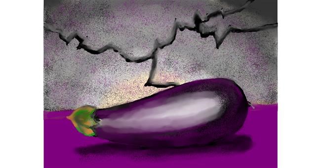 Drawing of Eggplant by SAM AKA MARGARET 🙄