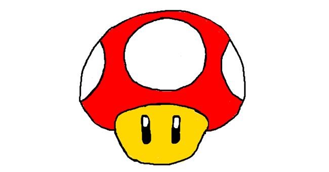 Drawing of Mushroom by Powersave Airlines