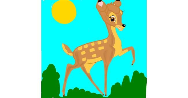 Drawing of Bambi by Rahi