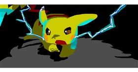 Drawing of Pikachu by Magic Mushroom