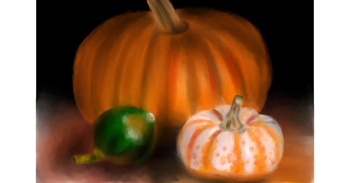 Drawing of Pumpkin by Wizard