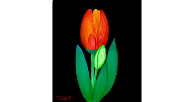 Tulpen-Zeichnung von GreyhoundMama