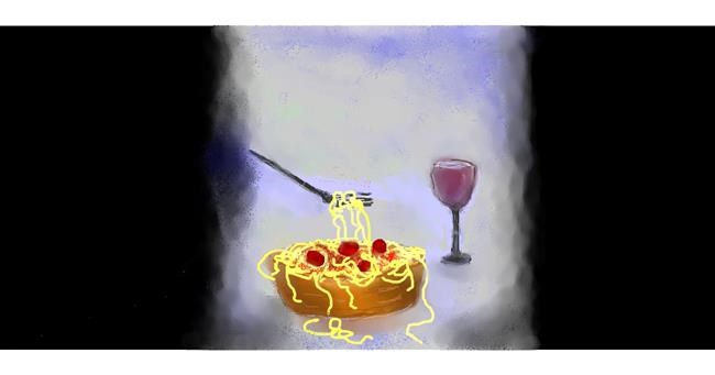 Drawing of Spaghetti by Soraya