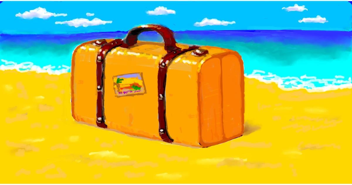 Drawing of Suitcase by shiNIN