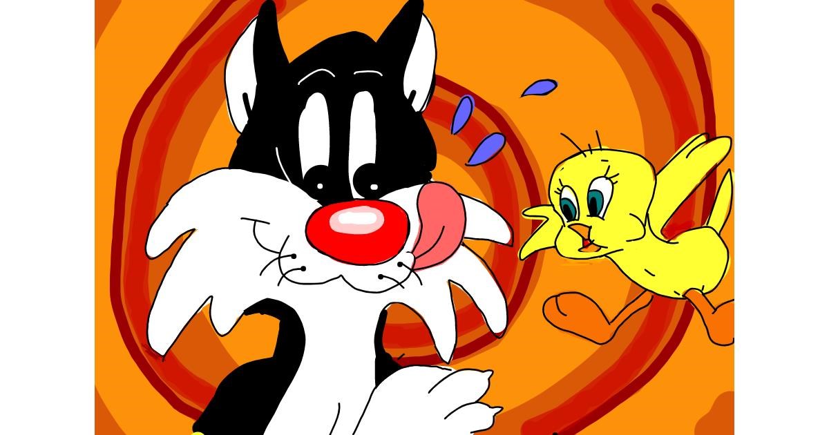Drawing of Tweety Bird by Rain - Drawize Gallery!
