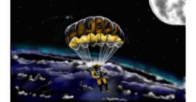 Drawing of Parachute by Çhåching