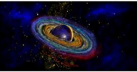 Drawing of Saturn by Eclat de Lune