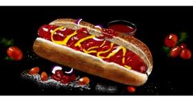 Hotdog-Zeichnung von Chaching