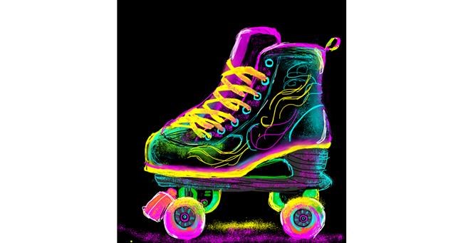 Drawing of Roller Skates by KayXXXlee