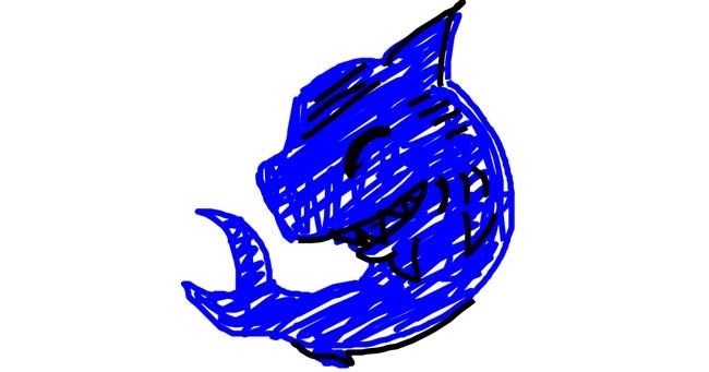 Drawing of Shark by ArtsyDrago