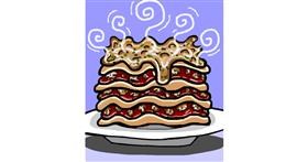Drawing of Lasagna by Sooyah 🍒