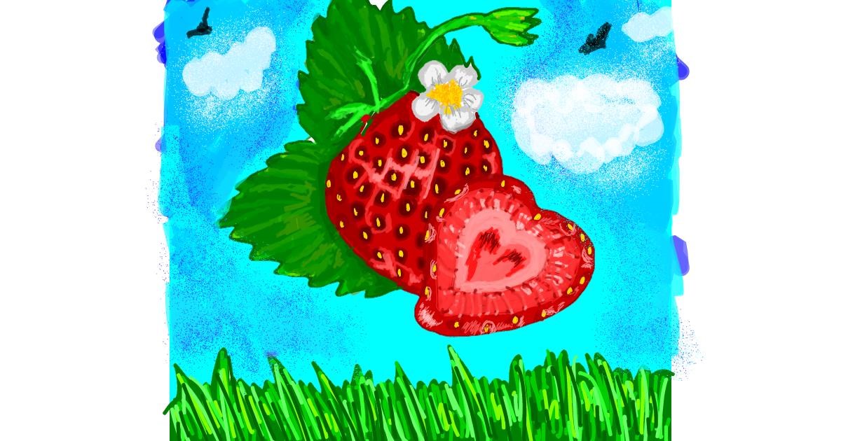 Drawing of Strawberry by Mercy