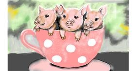 Drawing of Pig by SAM AKA MARGARET 🙄