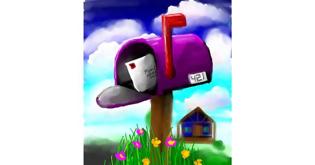 Drawing of Mailbox by 🌌Mom💕E🌌