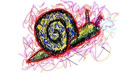 Drawing of Snail by Jeezits