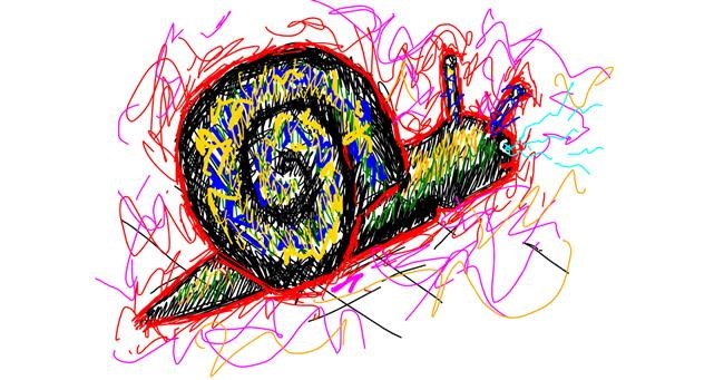 Drawing of Snail by Jeezits