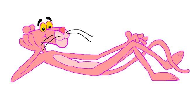 Drawing of Pink Panther by Debidolittle - Drawize Gallery!