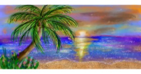 Drawing of Palm tree by Shiney🪶