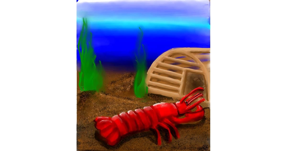 Drawing of Lobster by 🌌Mom💕E🌌