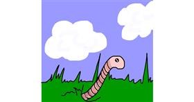 Drawing of Worm by AdiCat