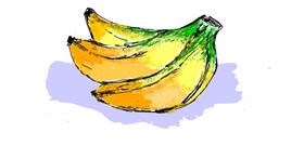 Drawing of Banana by Lsk