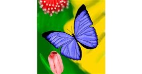 Drawing of Butterfly by Joze